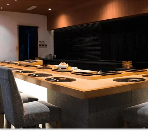 The 12-seat counter at Sushi Oribe omakase restaurant in Kuala Lumpur, near Pavilion KL